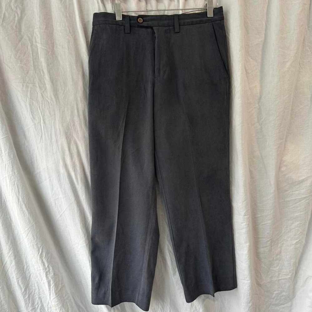 Tommy Bahama navy silk trouser pants